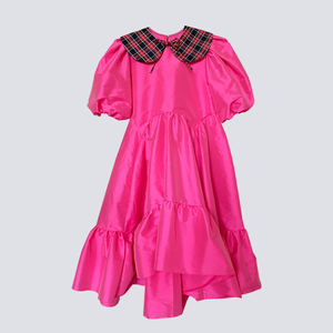 pink symmetrical baby dress
