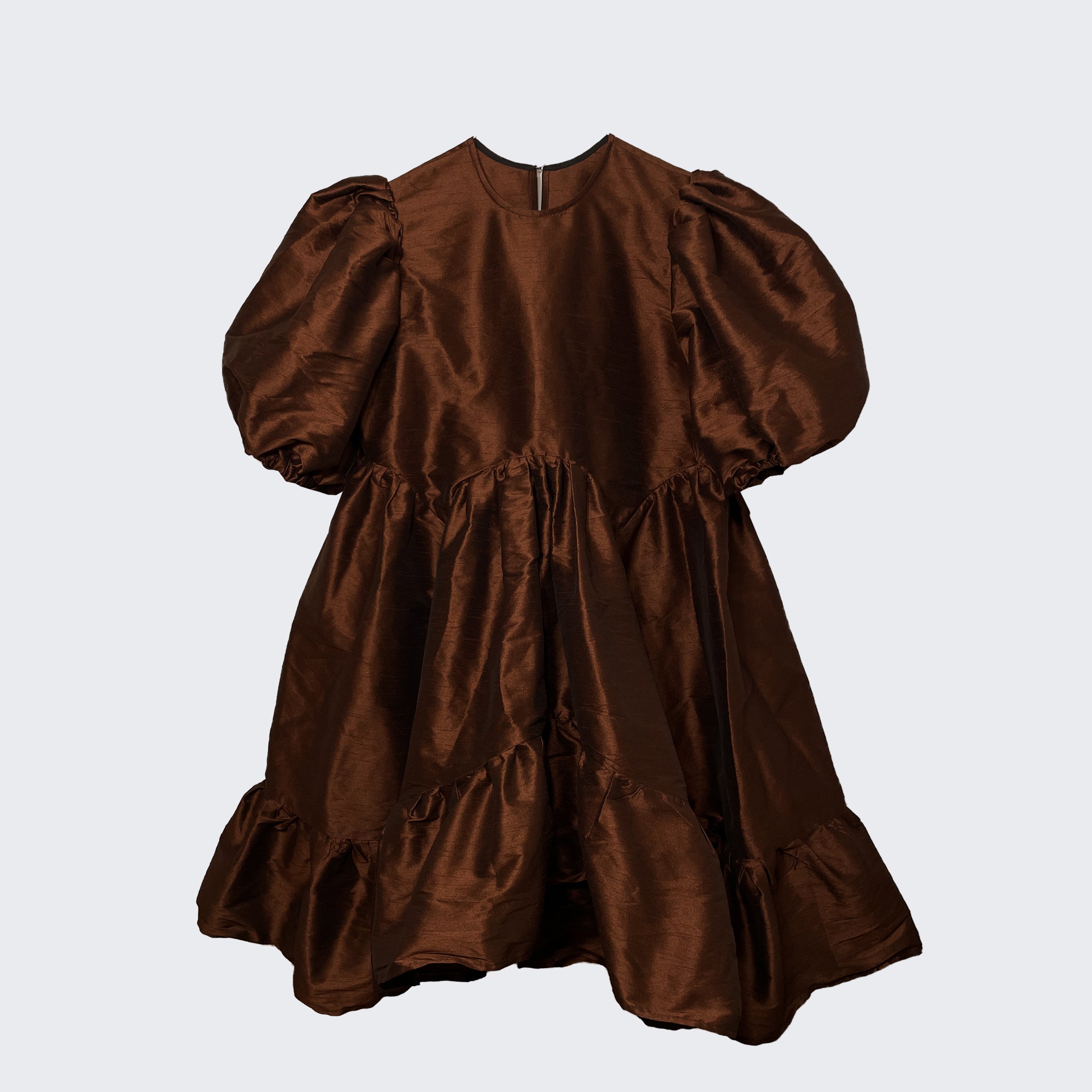 brown symmetrical baby dress